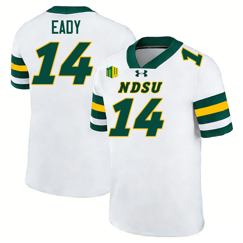 North Dakota State Bison #14 Taylen Eady College Football Jerseys,Uniforms-White
